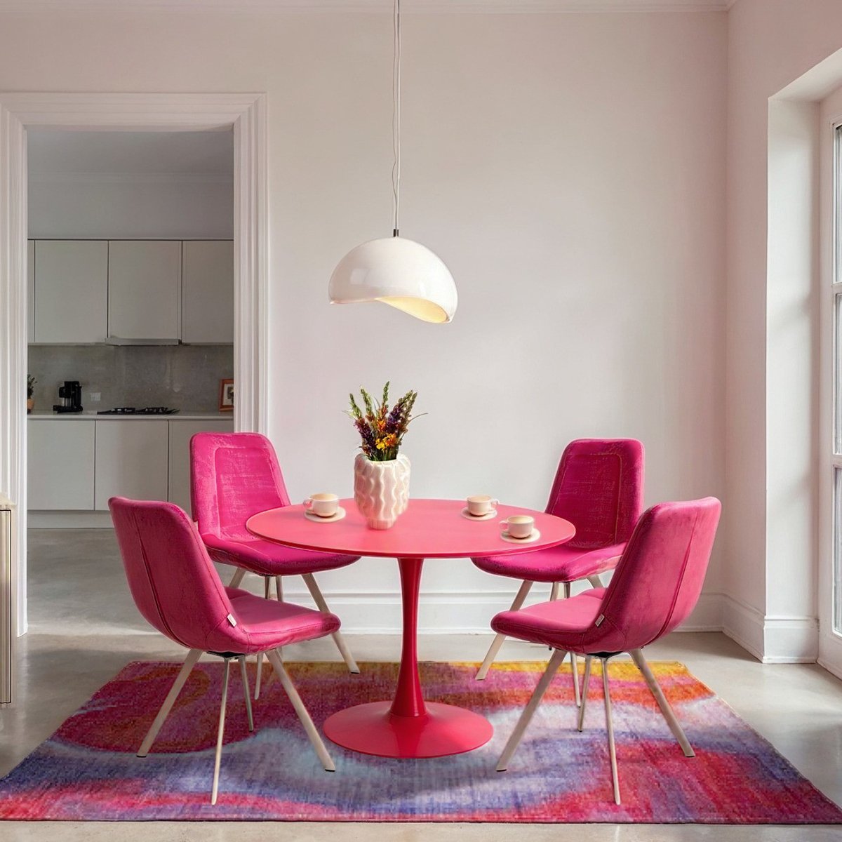 Chaise en velours, BARON rose, KARE DESIGN