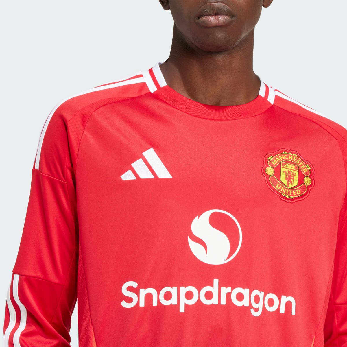 Maillot manches longues Domicile Manchester United 24/25 mufc red, adidas Performance