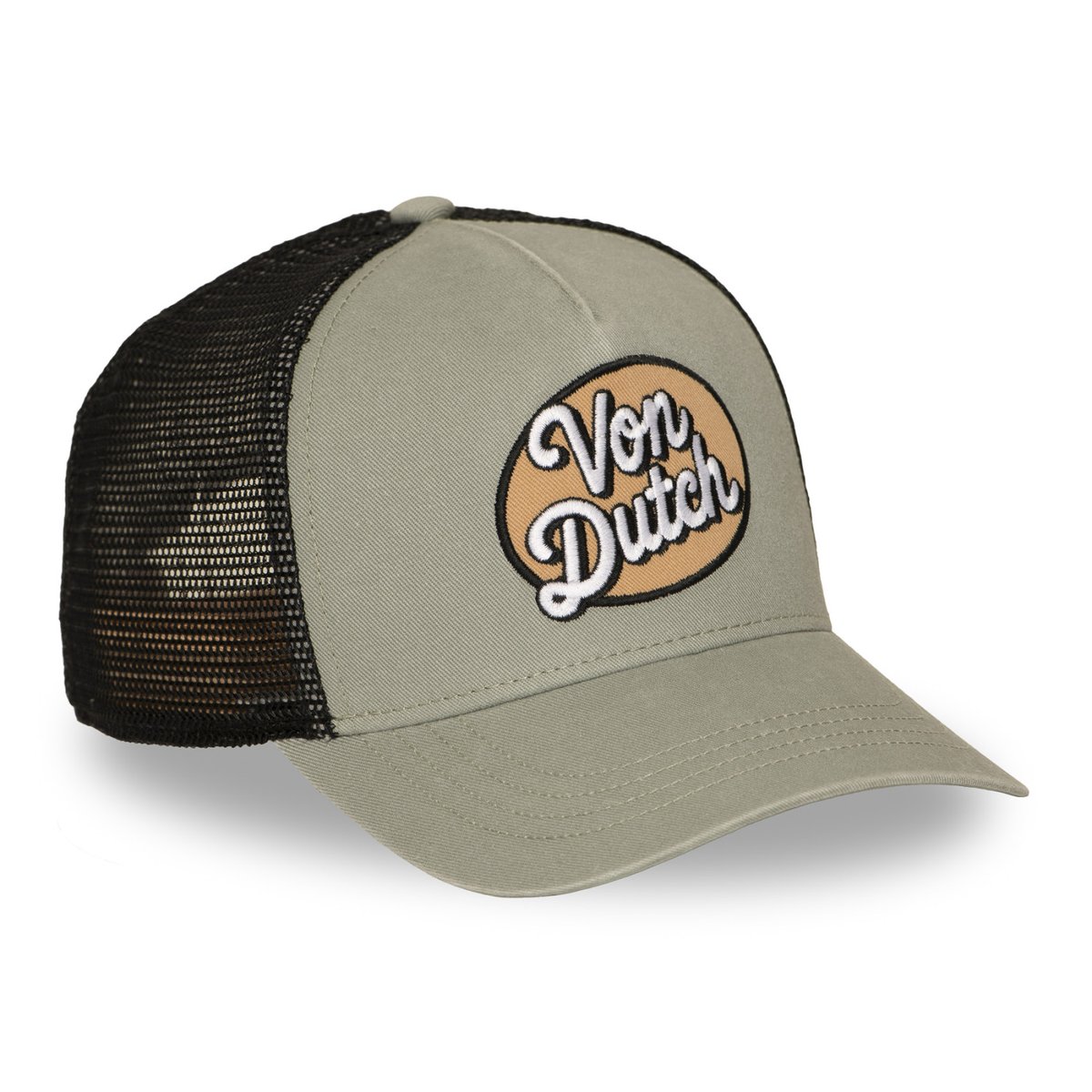 Casquette trucker ACID kaki clair/beige/noir, VON DUTCH