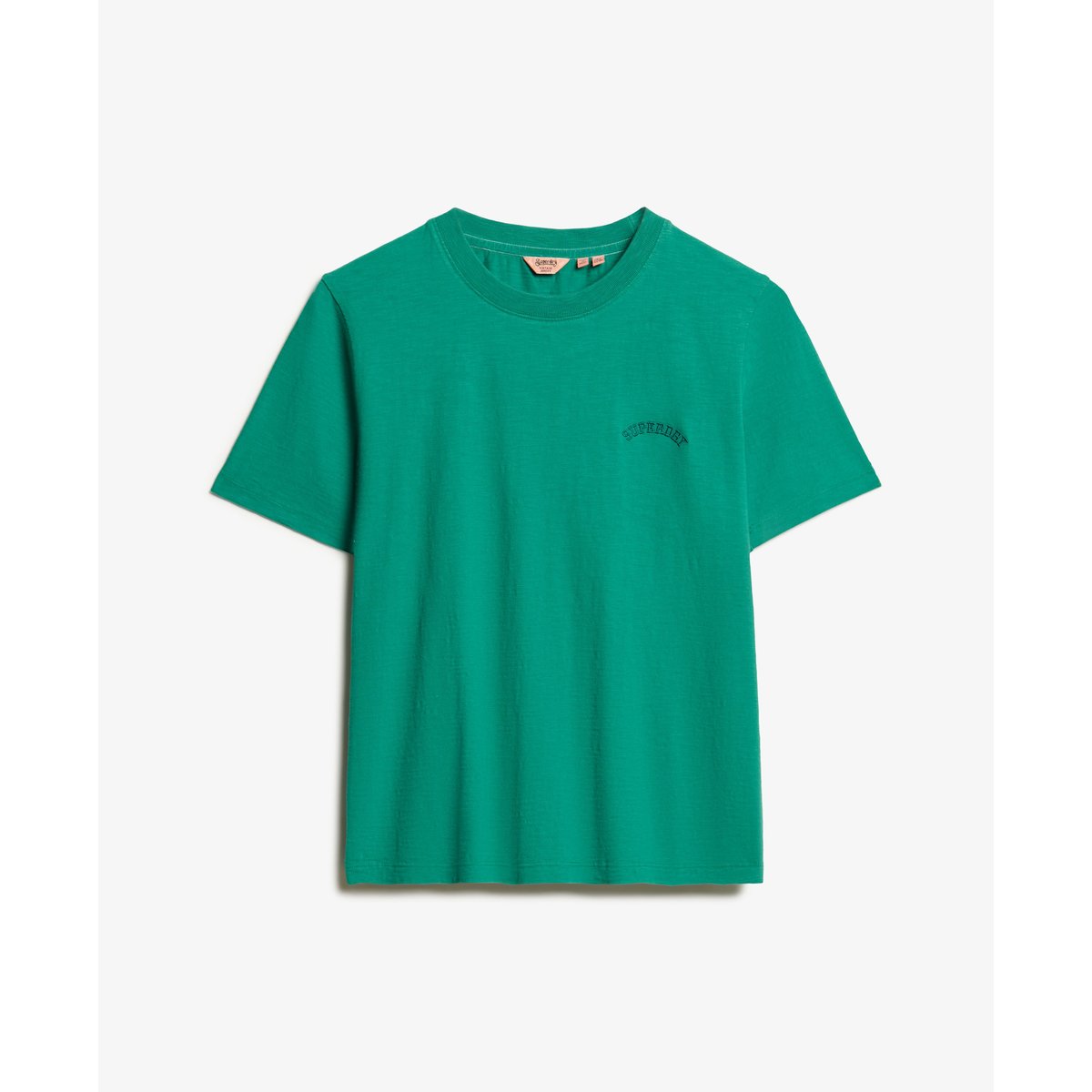 T-shirt délavé à logo Essential vert alpin, SUPERDRY