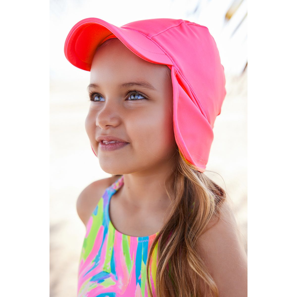 Chapeau de bain protège-nuque rose vif, NEXT