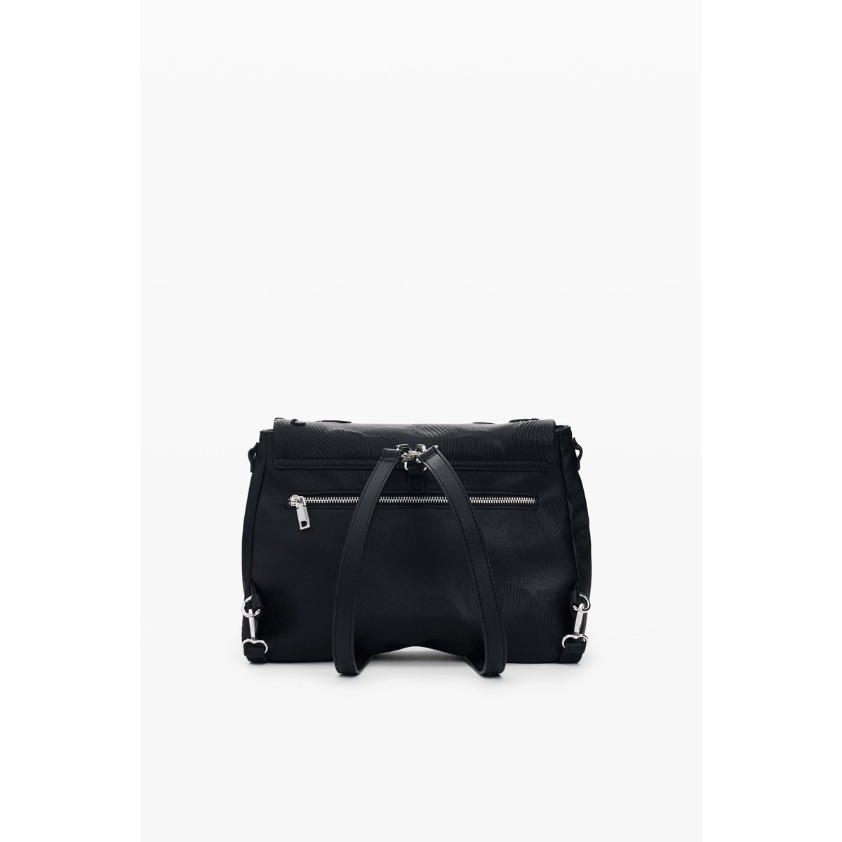 Sac à dos moyen brodé avec charms noir, DESIGUAL