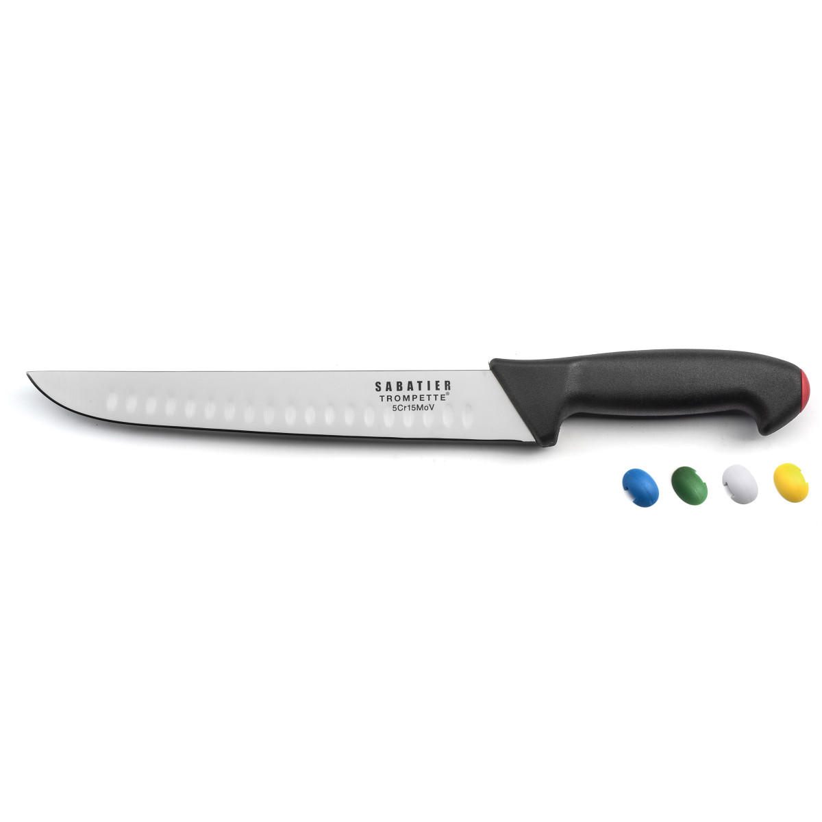Couteau de boucher avec alvéole 25cm - noir, SABATIER TROMPETTE