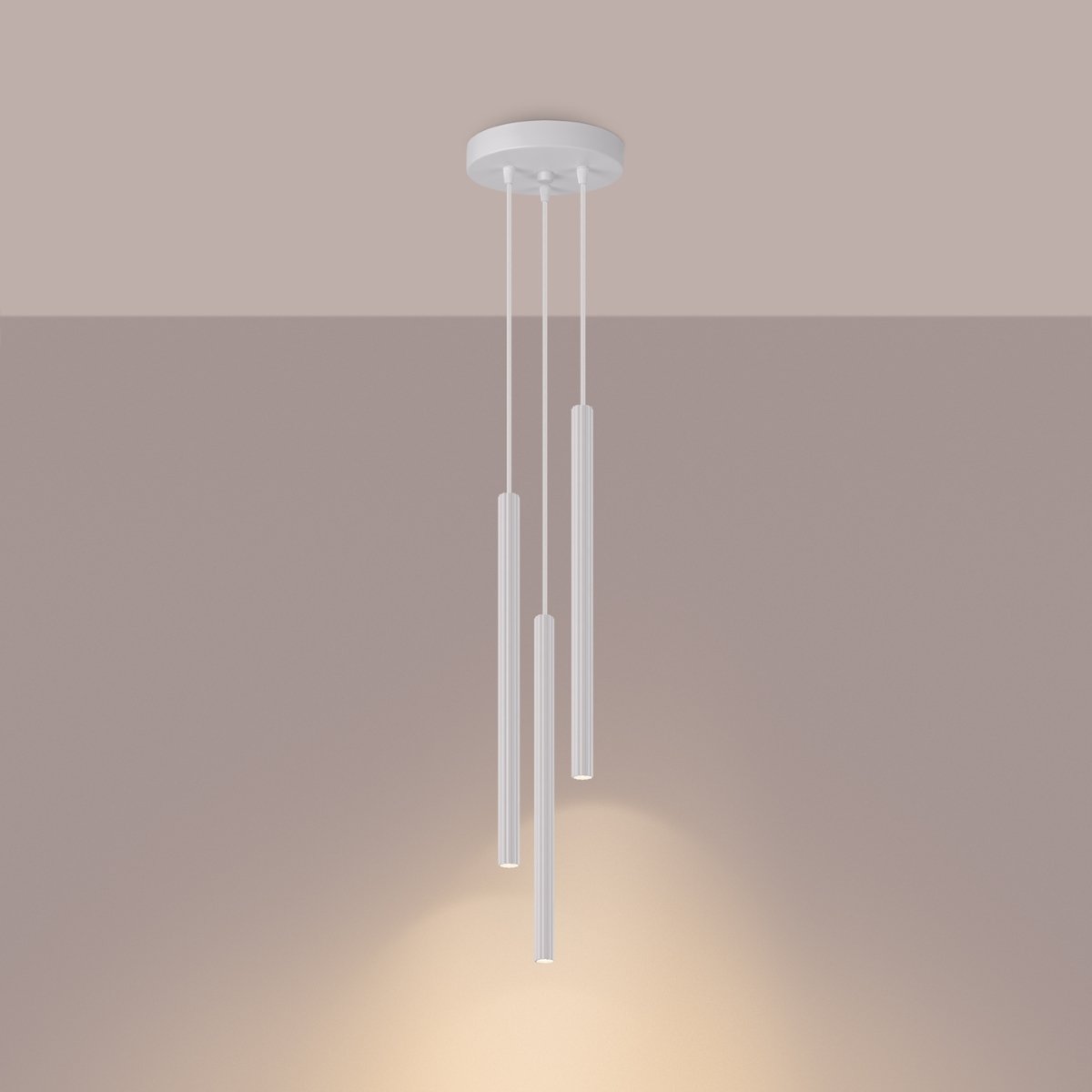 Lustre Acier Blanc G9 3 Arche blanc, EDEN