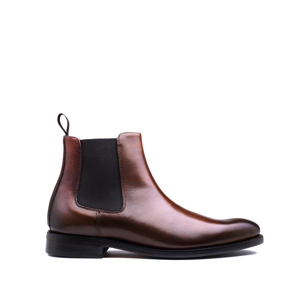 Bottines cuir CHELSEA marron, FINSBURY