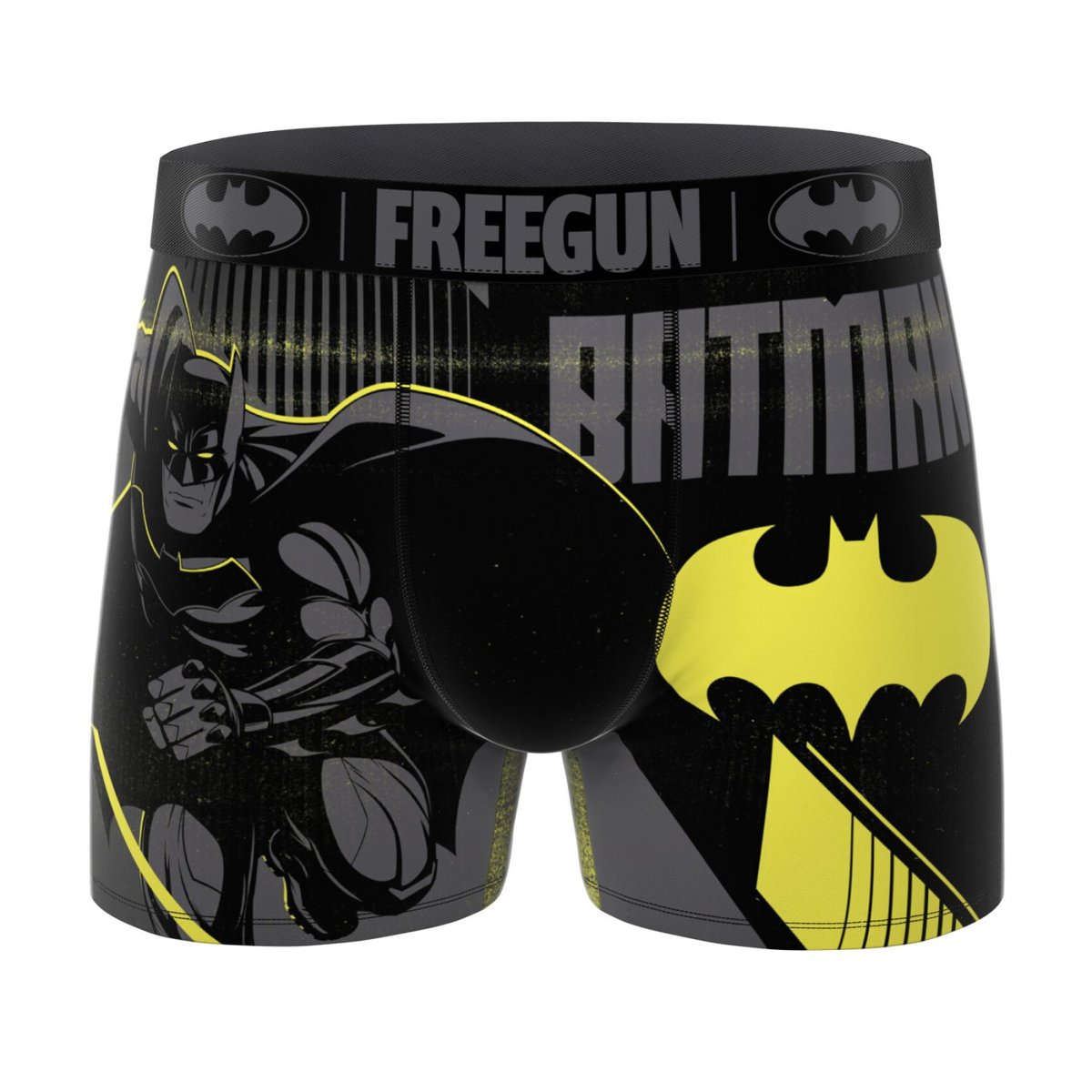 Lot De 3 Boxers Dc Comics noir/jaune/gris/violet/bleu, FREEGUN