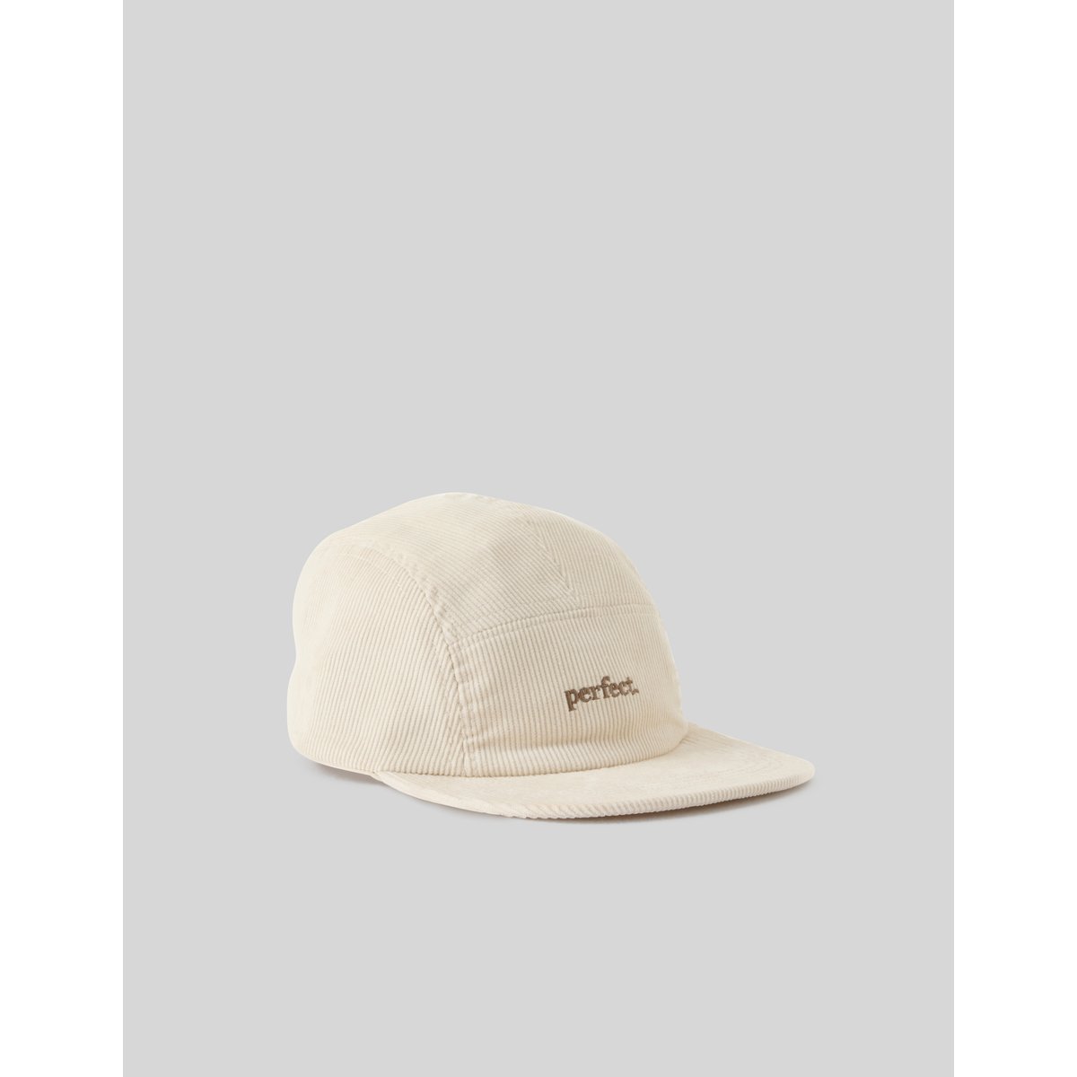 Casquette plate brodée blanc cassé, BZB