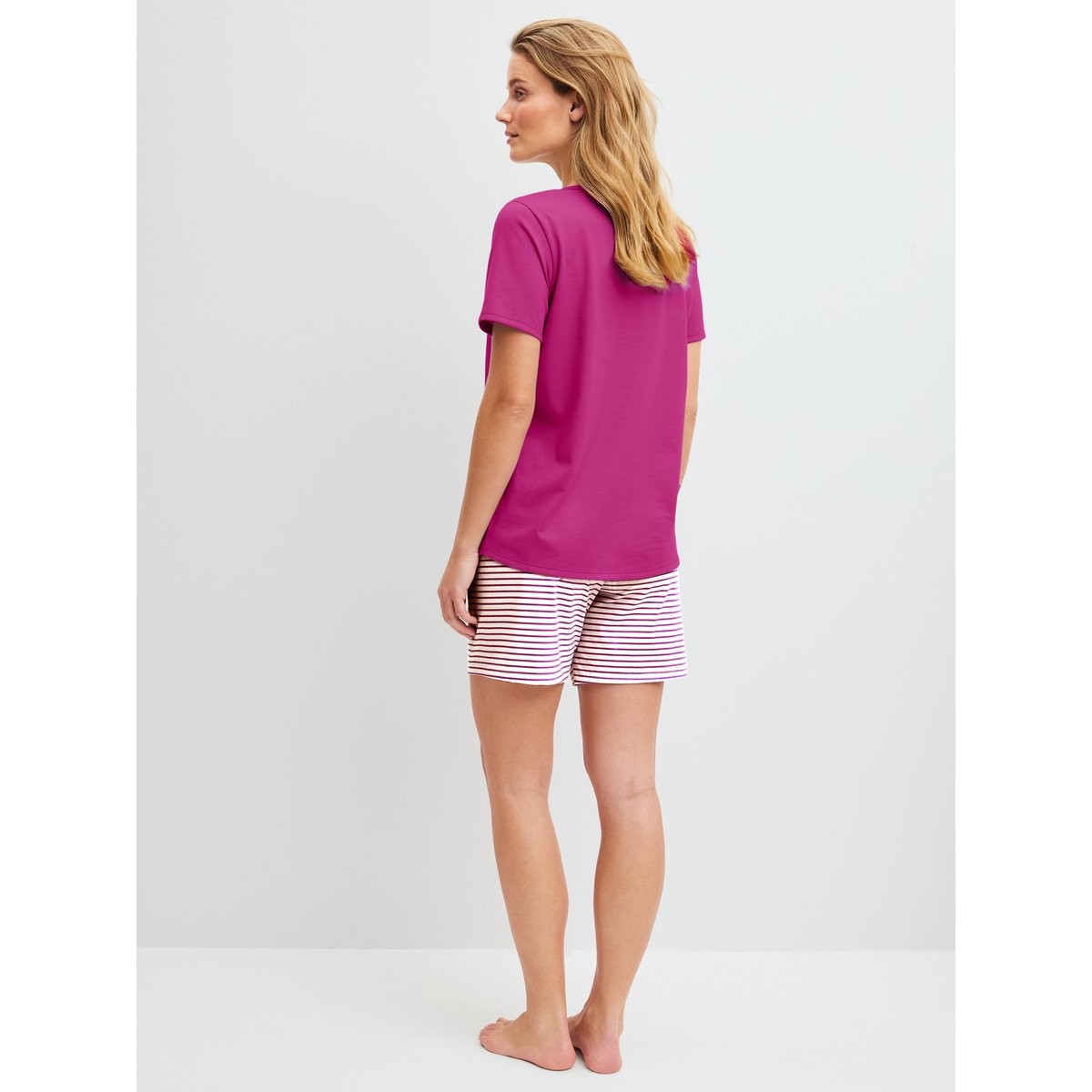 Pyjama court manches courtes Coton COTTON SPECIAL very berry, CALIDA