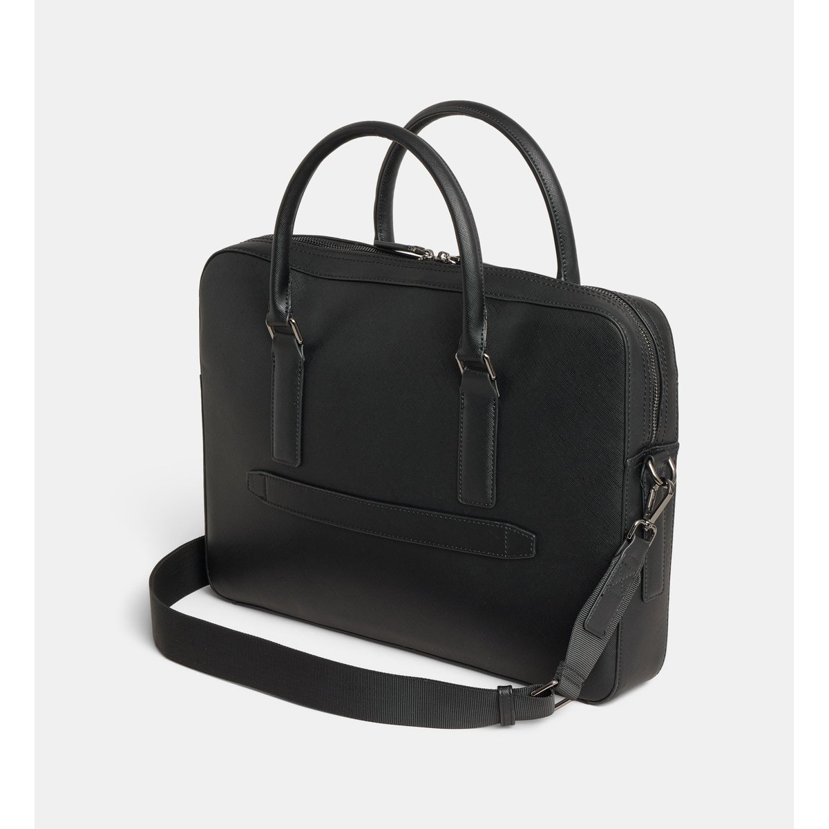 Sac d'ordinateur porte-documents louis effet saffiano gris, GALERIES LAFAYETTE