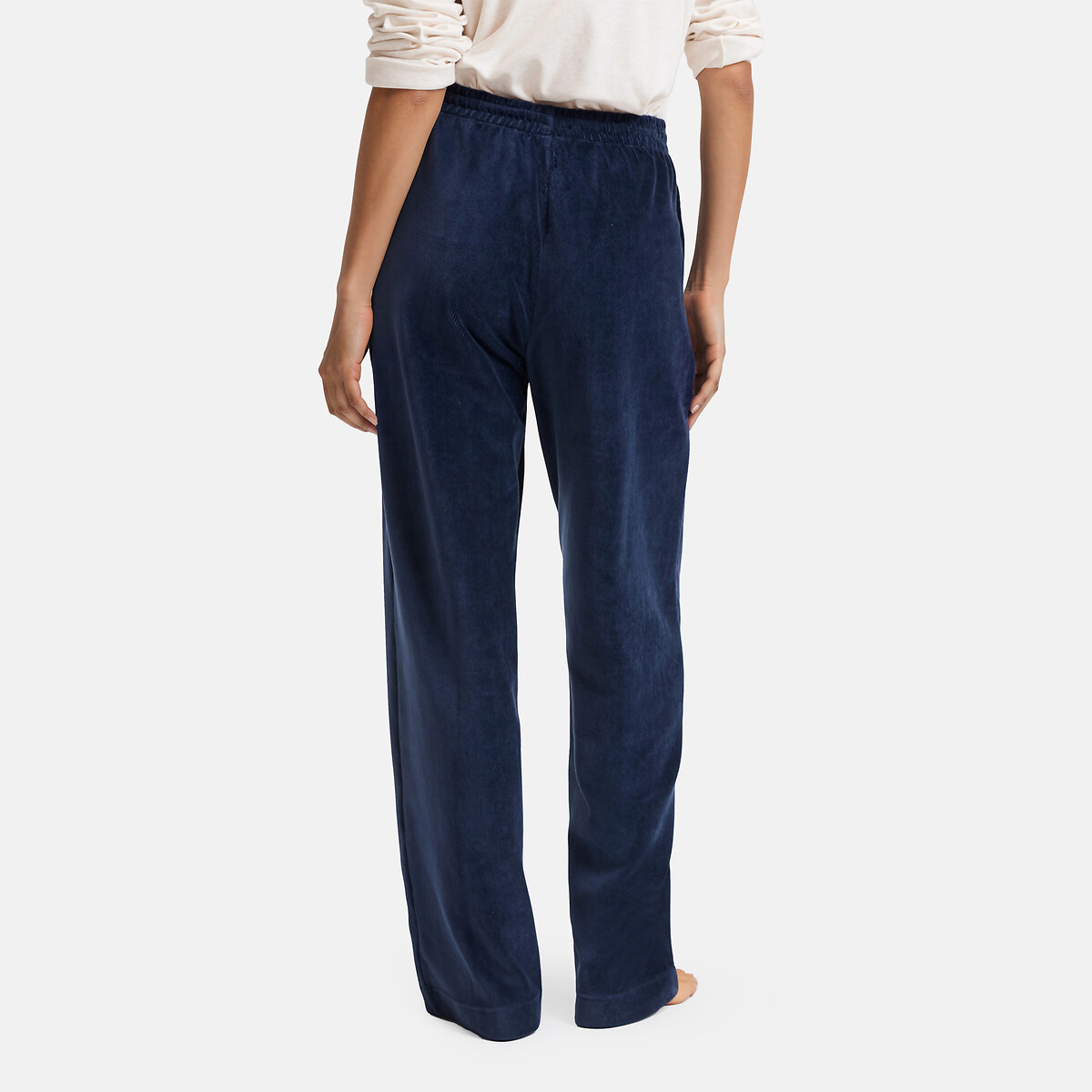 Pantalon de pyjama en velours côtelé, Signature AMANDINE marine, LA REDOUTE COLLECTIONS