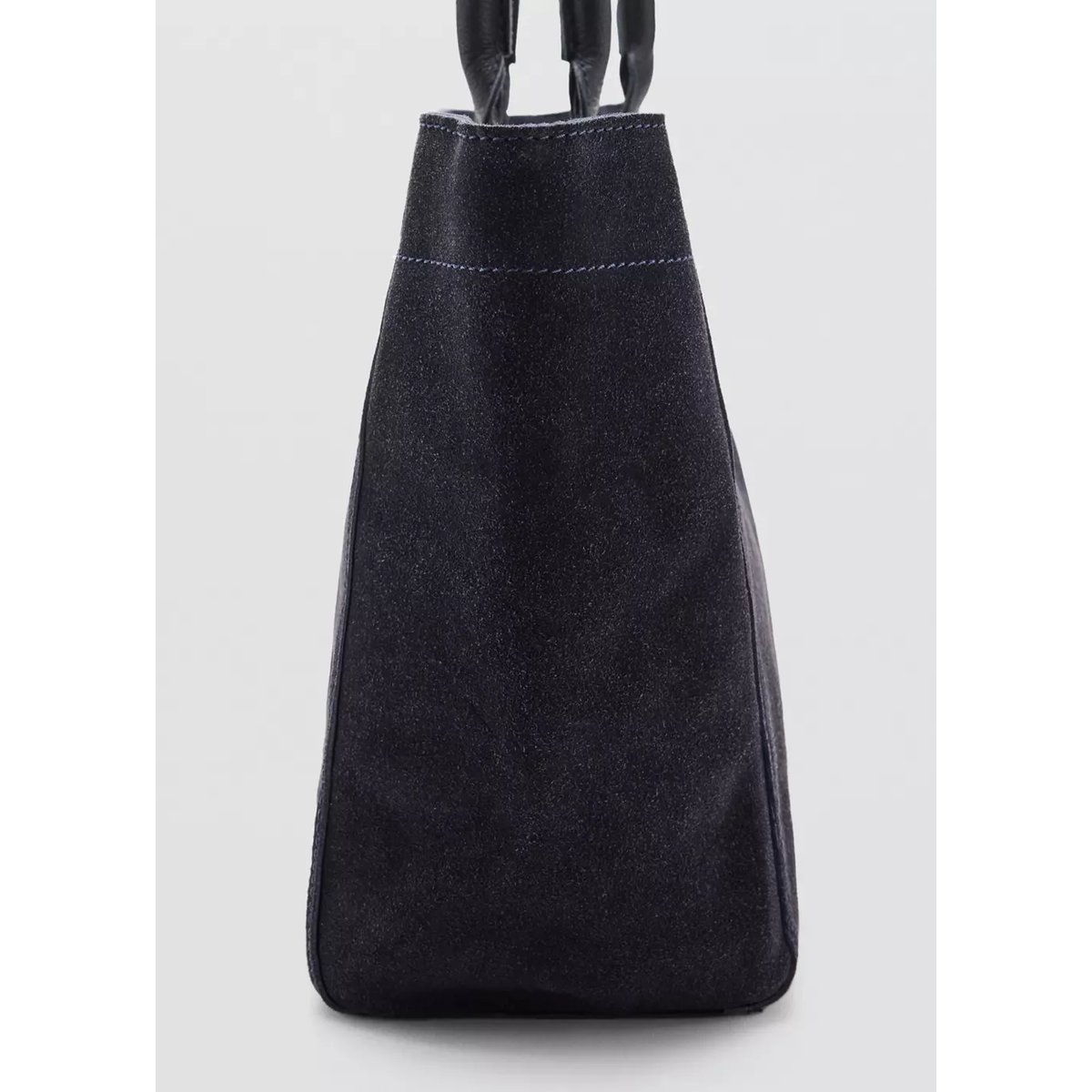 Sac 100 % cuir suédé bleu marine, MANGO TEEN