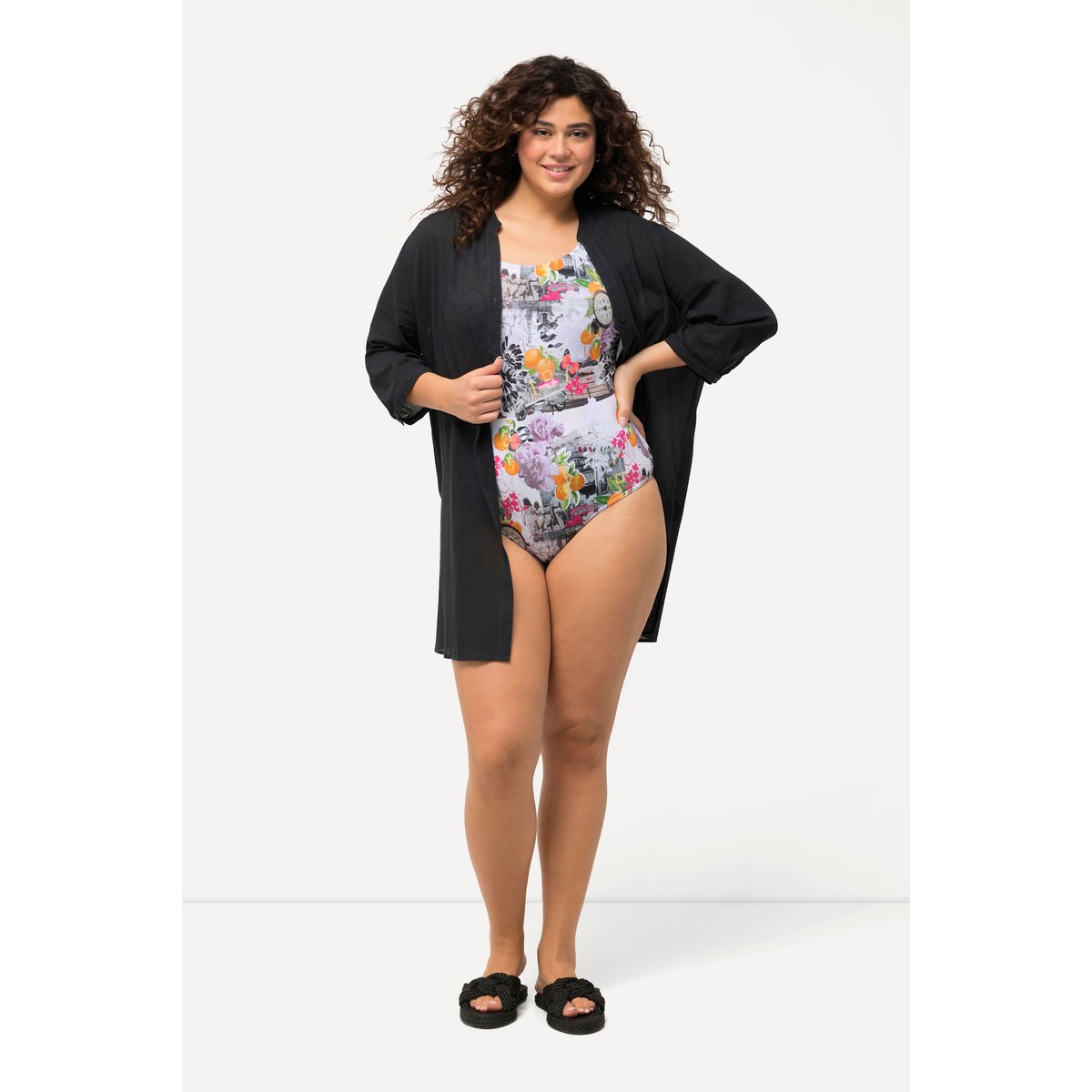 Blouse de plage noir, ULLA POPKEN