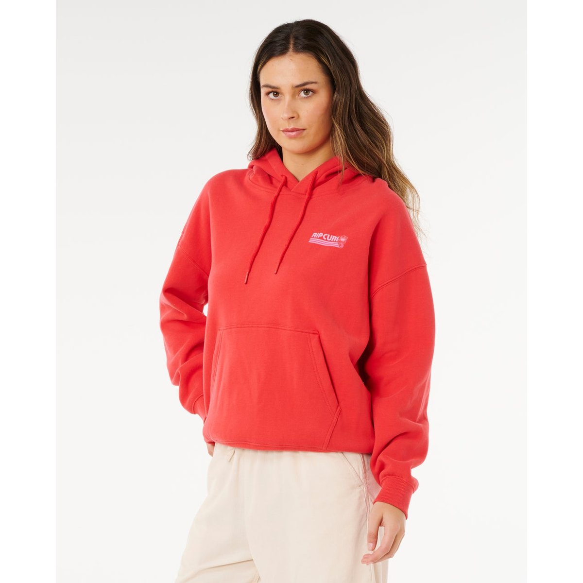 Sweat à capuche OCEAN Break Heritage rouge profond, RIP CURL