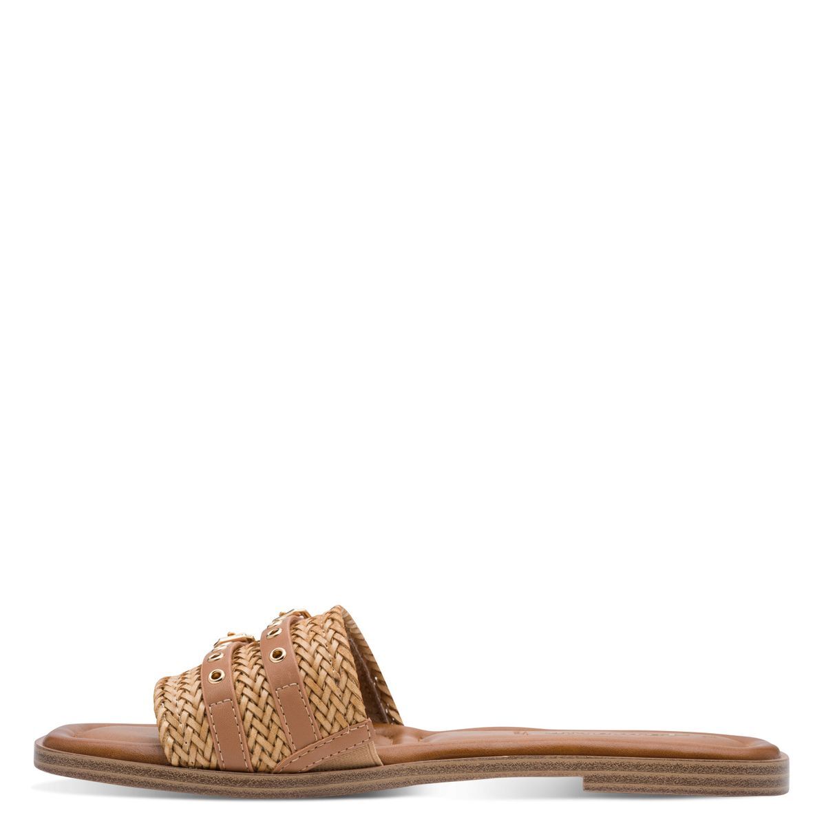 Mule talon bloc marron camel, TAMARIS