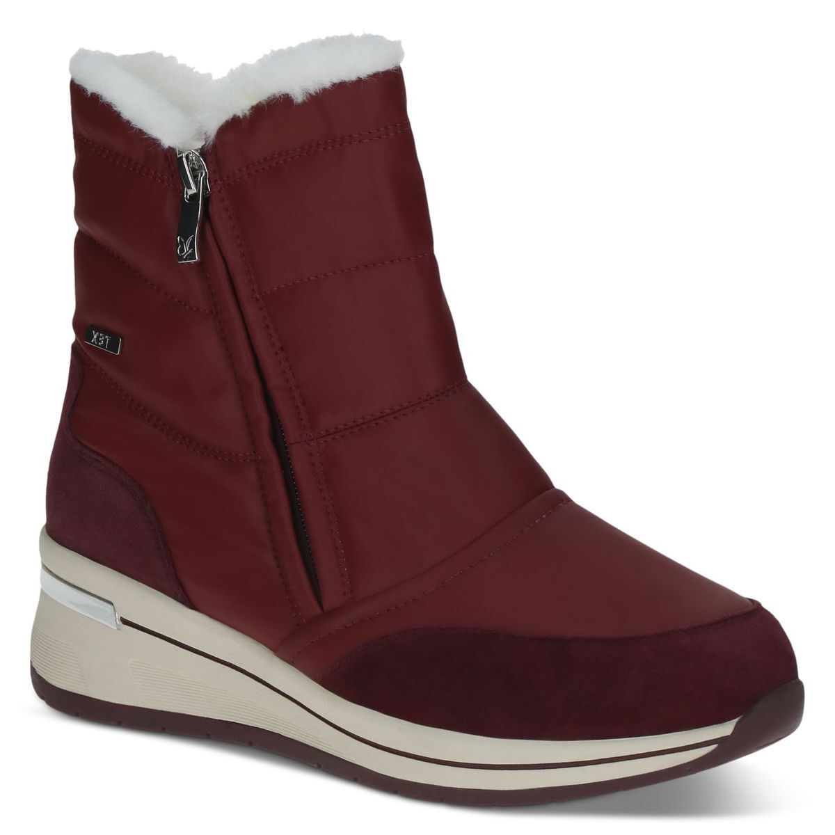 Bottine en cuir violet violet raisin, CAPRICE