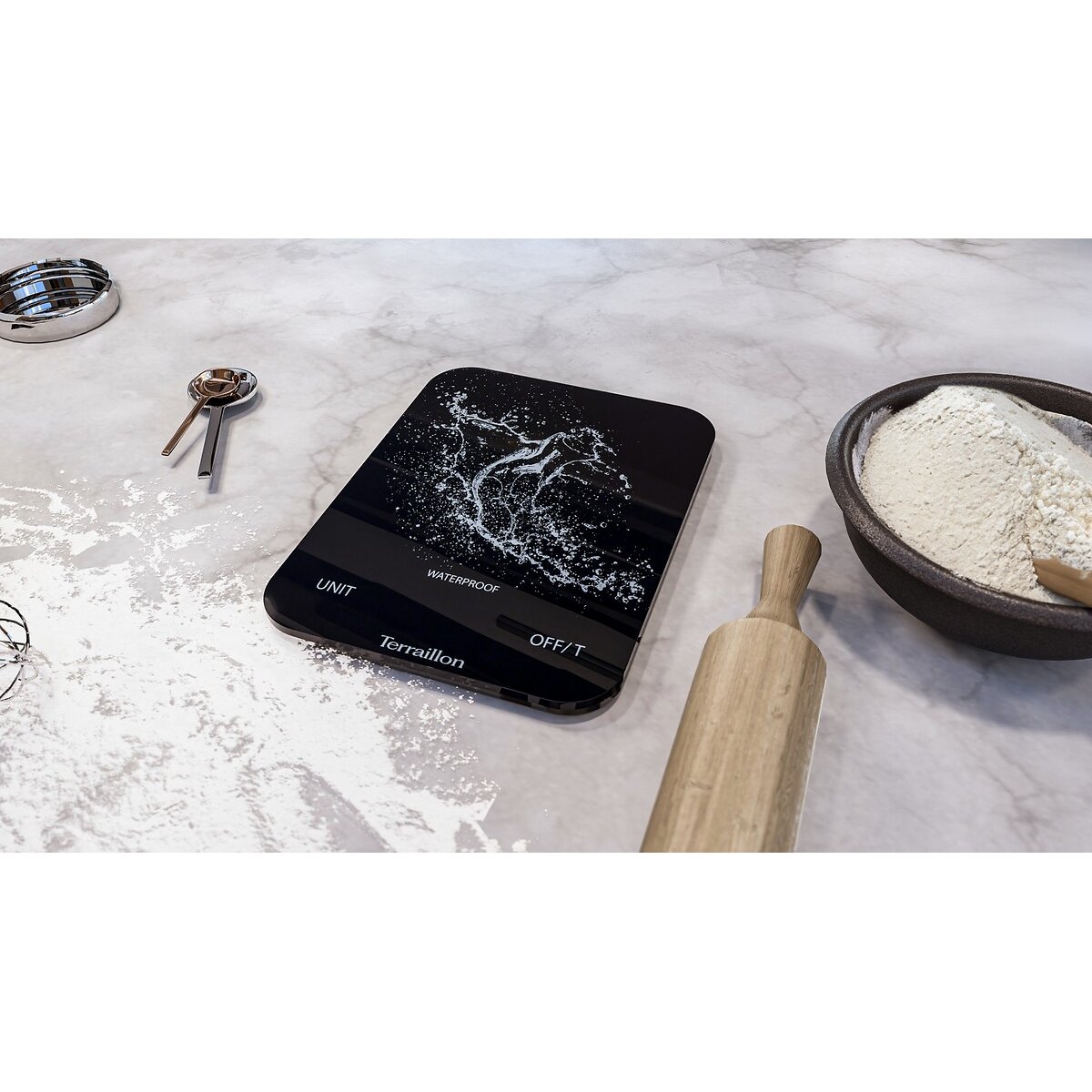 Balance de cuisine Aqua Resist noir, TERRAILLON