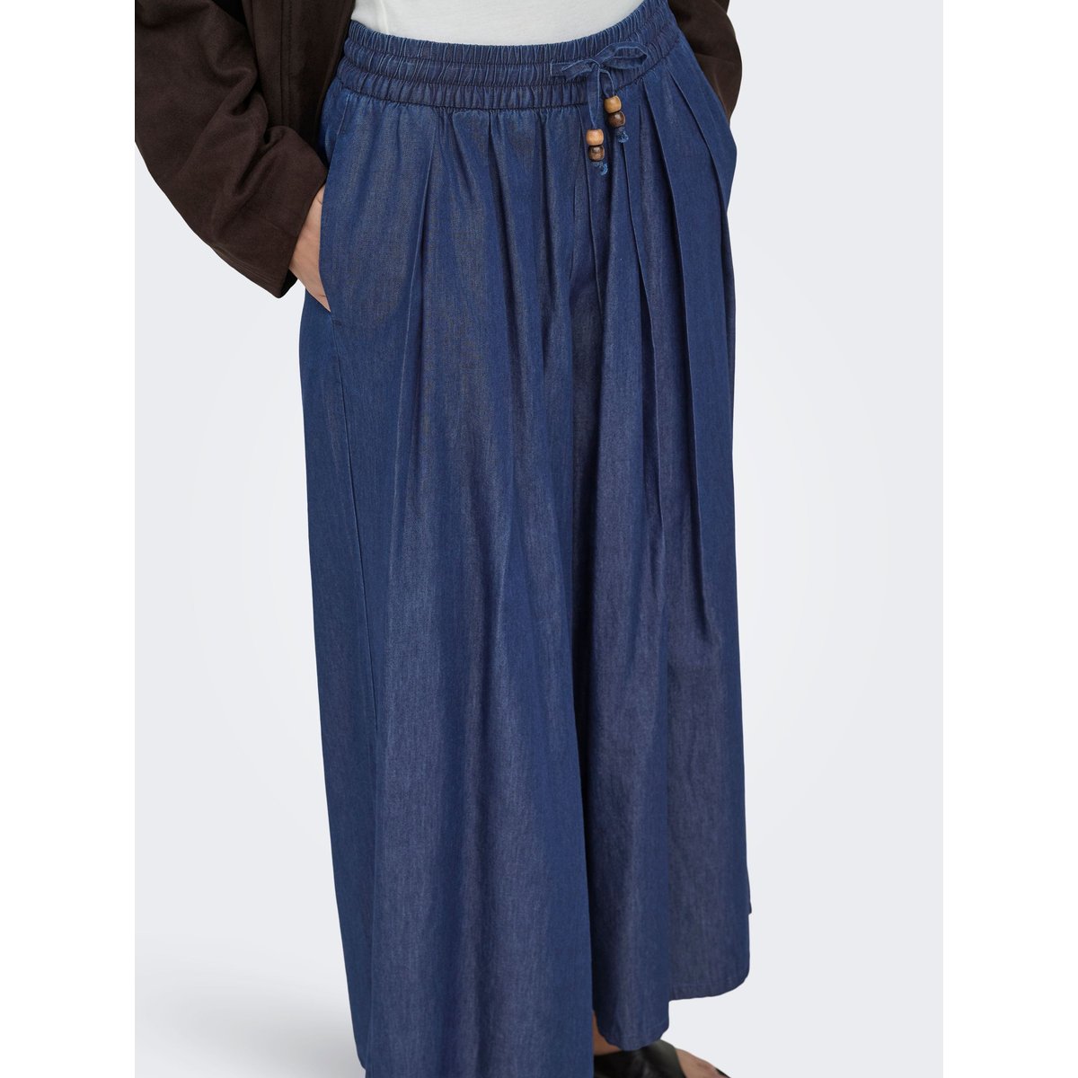 Jean À Jambe Large dark blue denim, ONLY