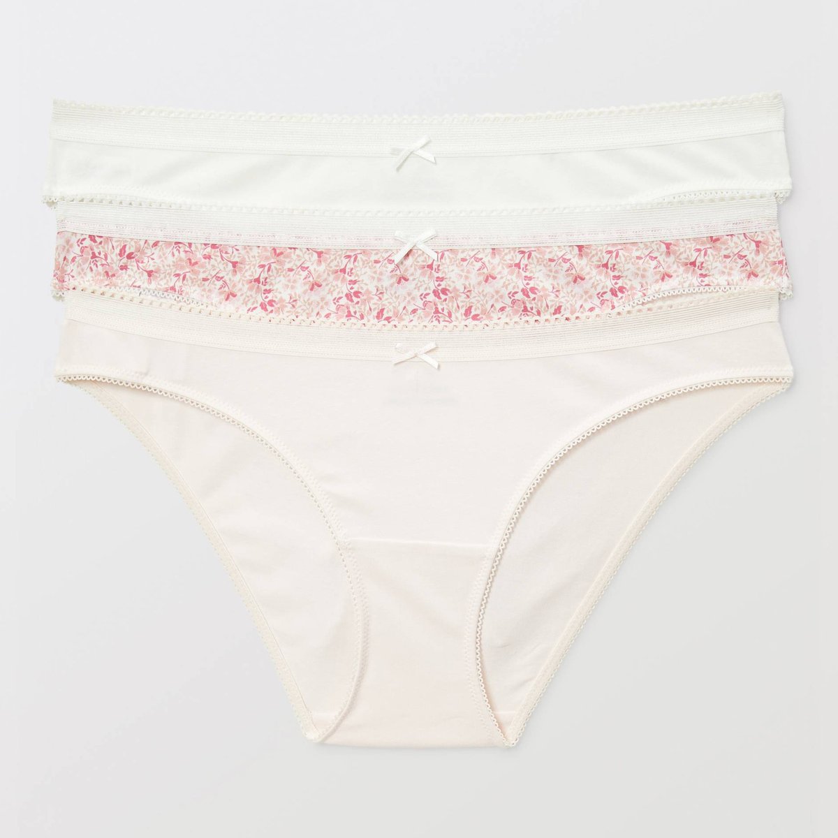 Lot de 3 culottes LEXIE en coton BIO GOTS pistil, MONOPRIX