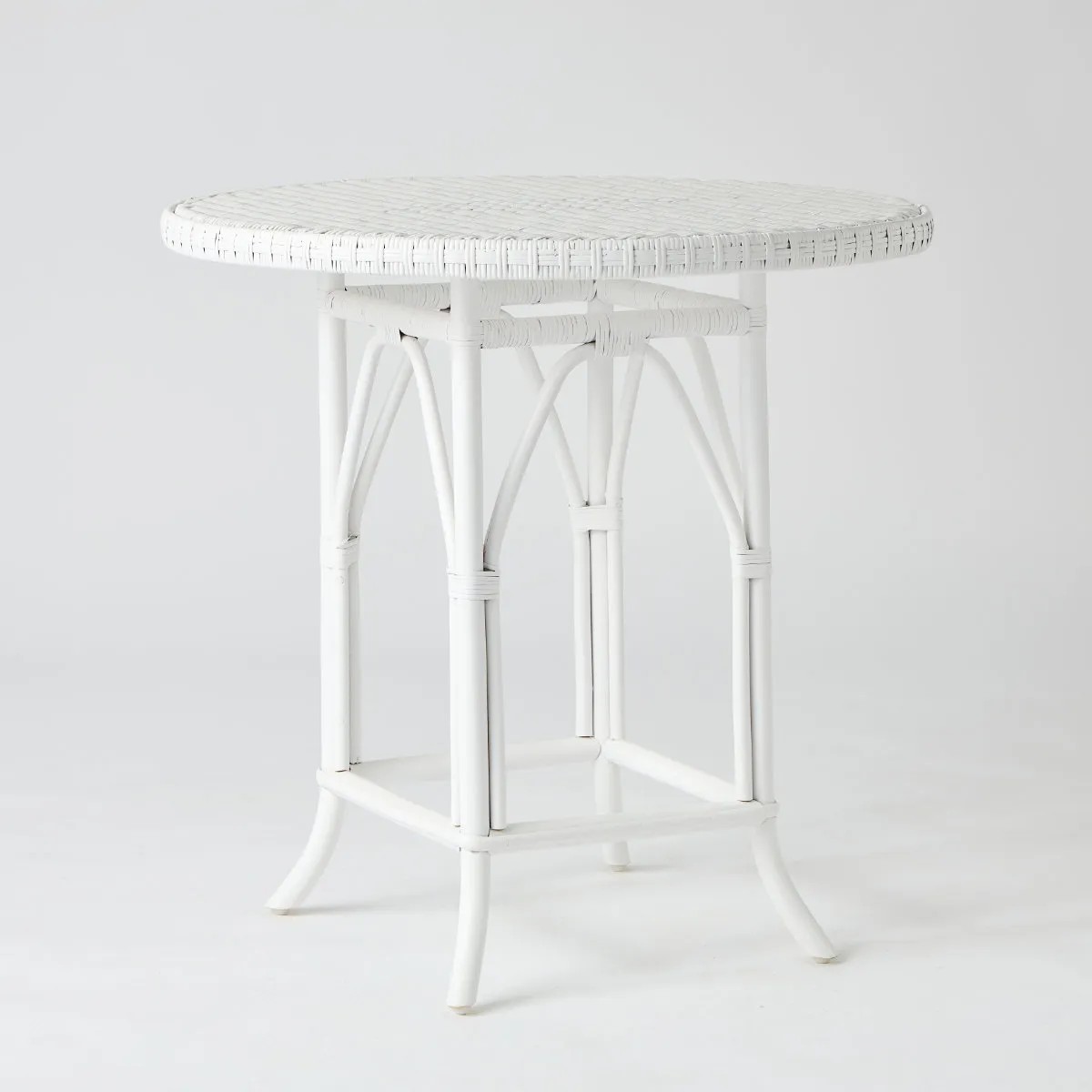 Table en rotin PRIMAVERA blanc, KOK