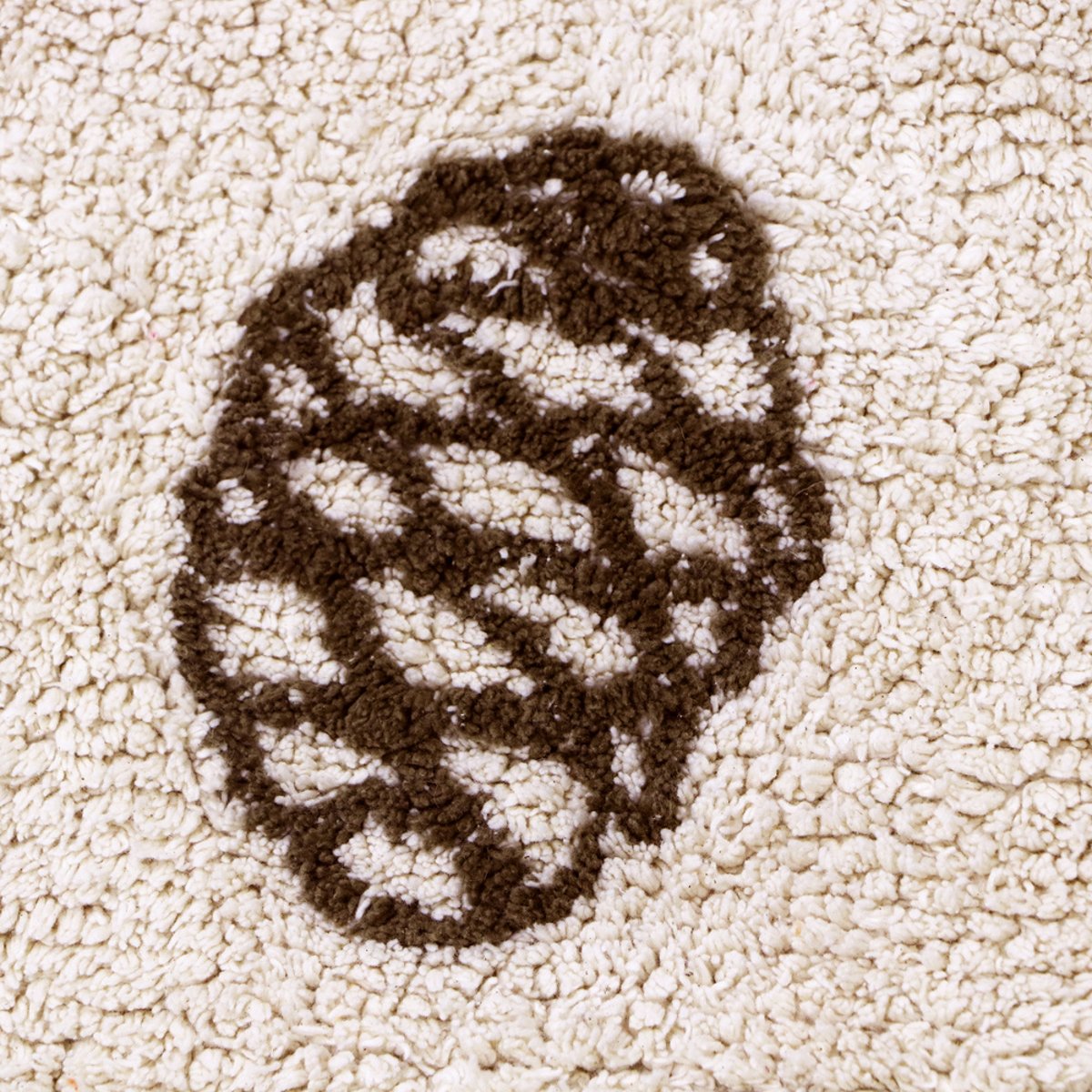 Tapis Rectangulaire en coton Forêt de pins COTTON WOODS beige, LORENA CANALS