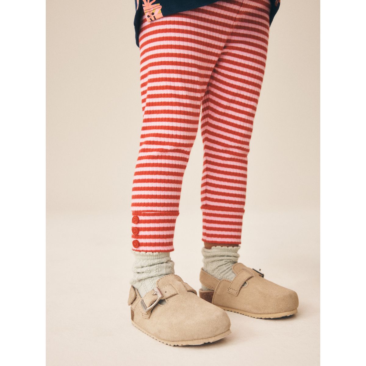 Haut côtelé à manches raglan et legging noël bleu marine, NEXT