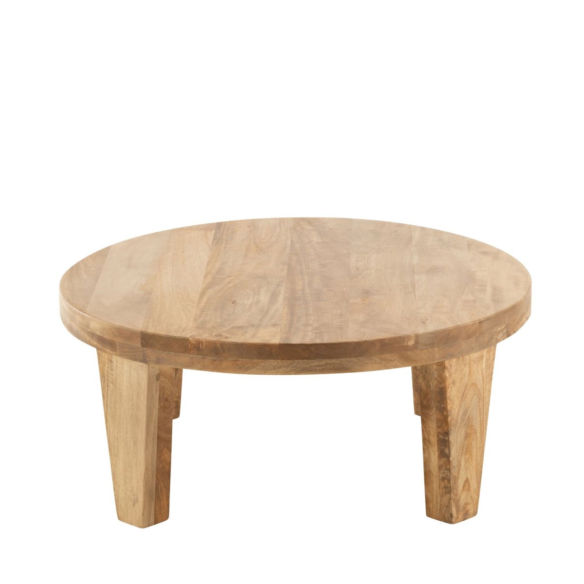 Table basse ronde en manguier naturel D80 - MAKATI bois clair, HELLIN, DEPUIS 1862
