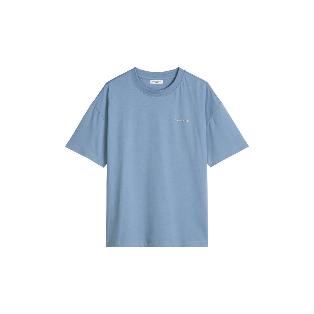 T-shirt de base relaxed en coton organique bleu, MARC O’POLO DENIM