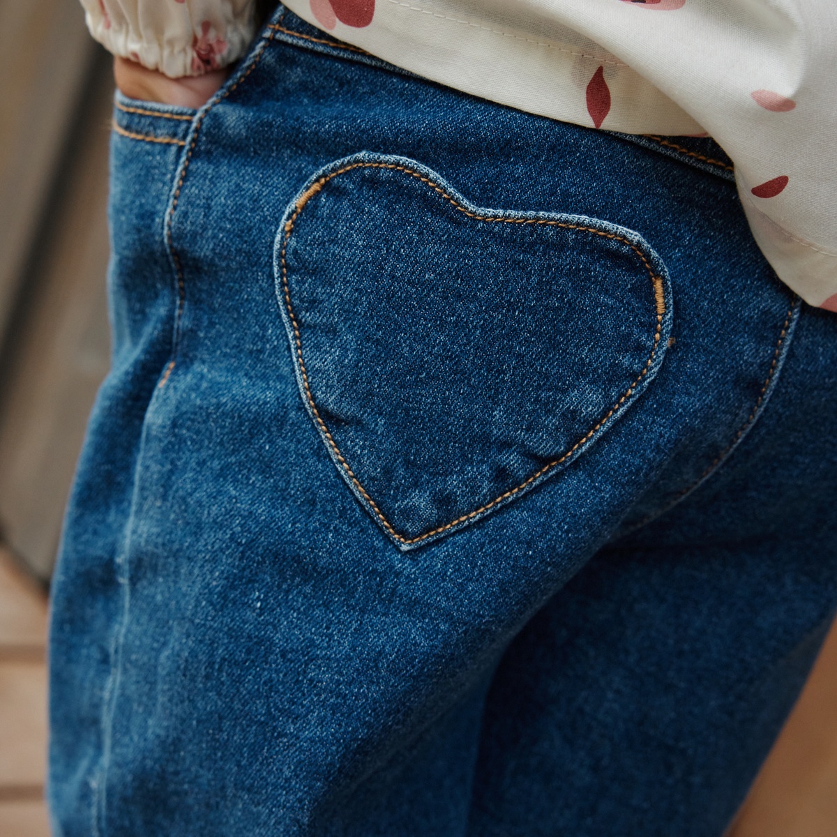 Jean enfant wide leg bleu, PETIT BEGUIN