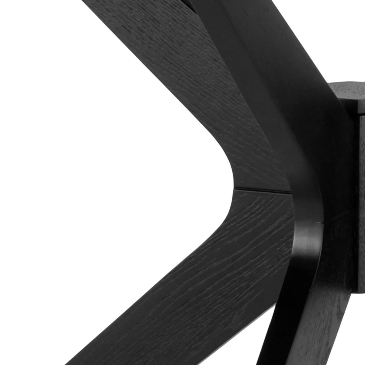 Table ronde scandinave en chêne L105 4 places - ZELIA noir, HELLIN, DEPUIS 1862