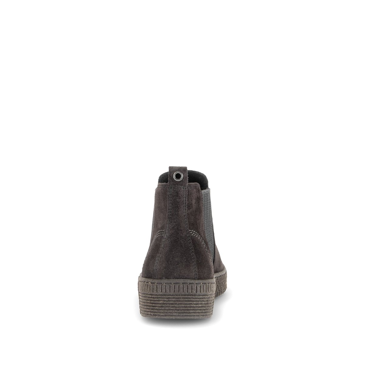 Bottines en cuir à talon compensé gris velours, GABOR