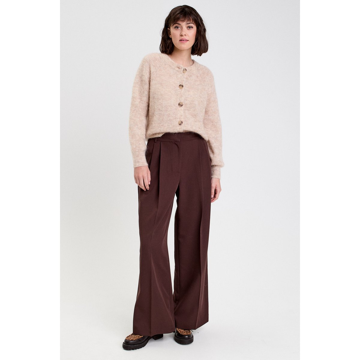 Gilet manches longues beige, CACHE CACHE