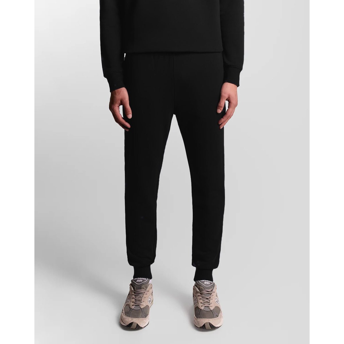 Pantalon de Jogging coupe skinny en coton noir jais, LYLE & SCOTT