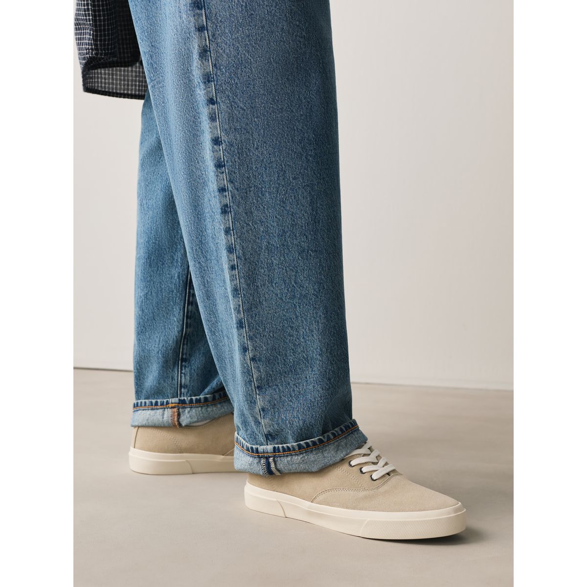 Chaussures en daim n. premium gris, NEXT