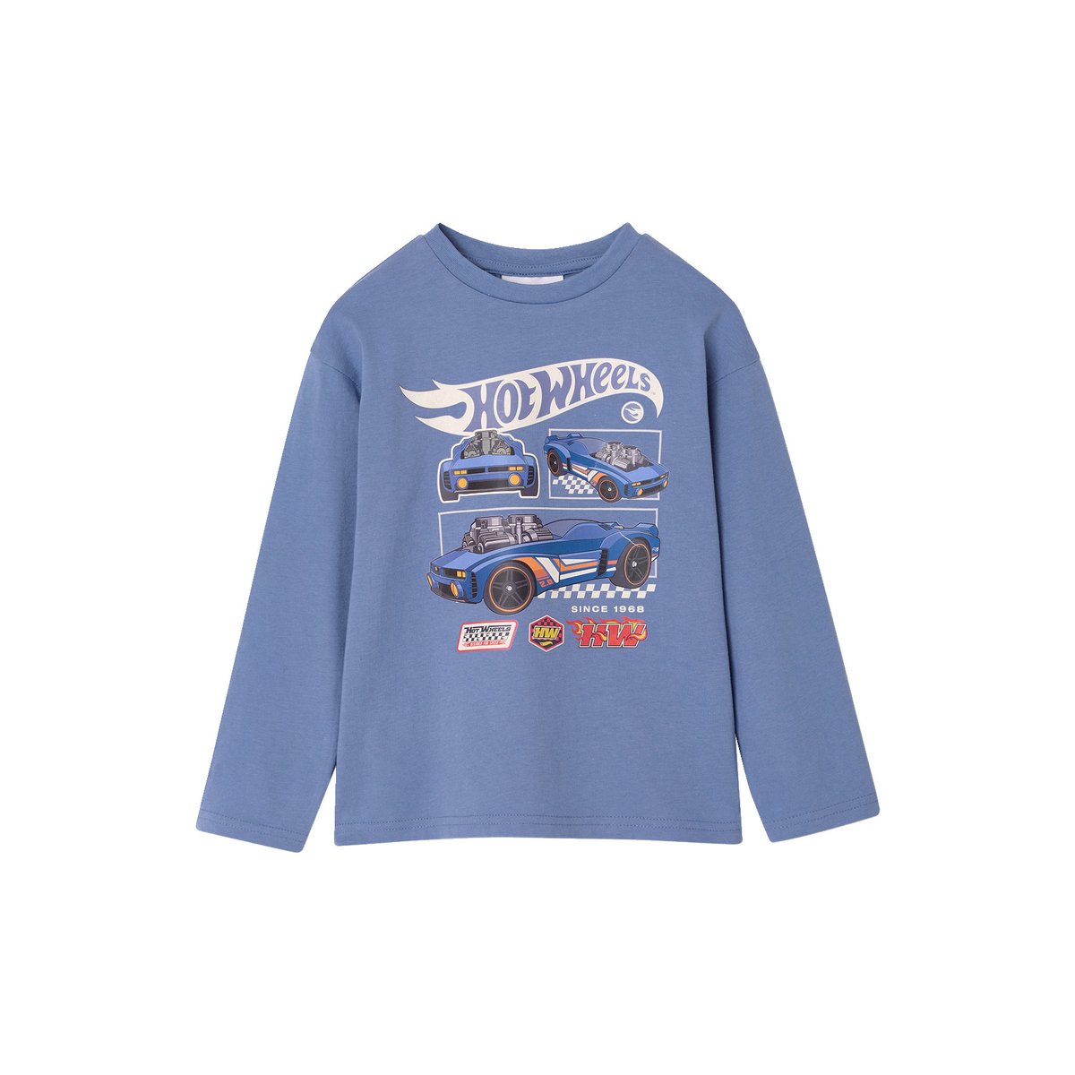 Pyjama Hot Wheels bleu chambray, VERTBAUDET