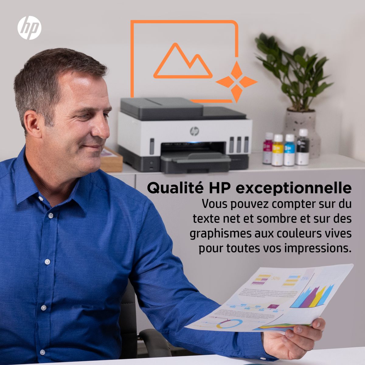 Imprimante jet d'encre Smart Tank Plus 7605/7606 couleur unique, HP