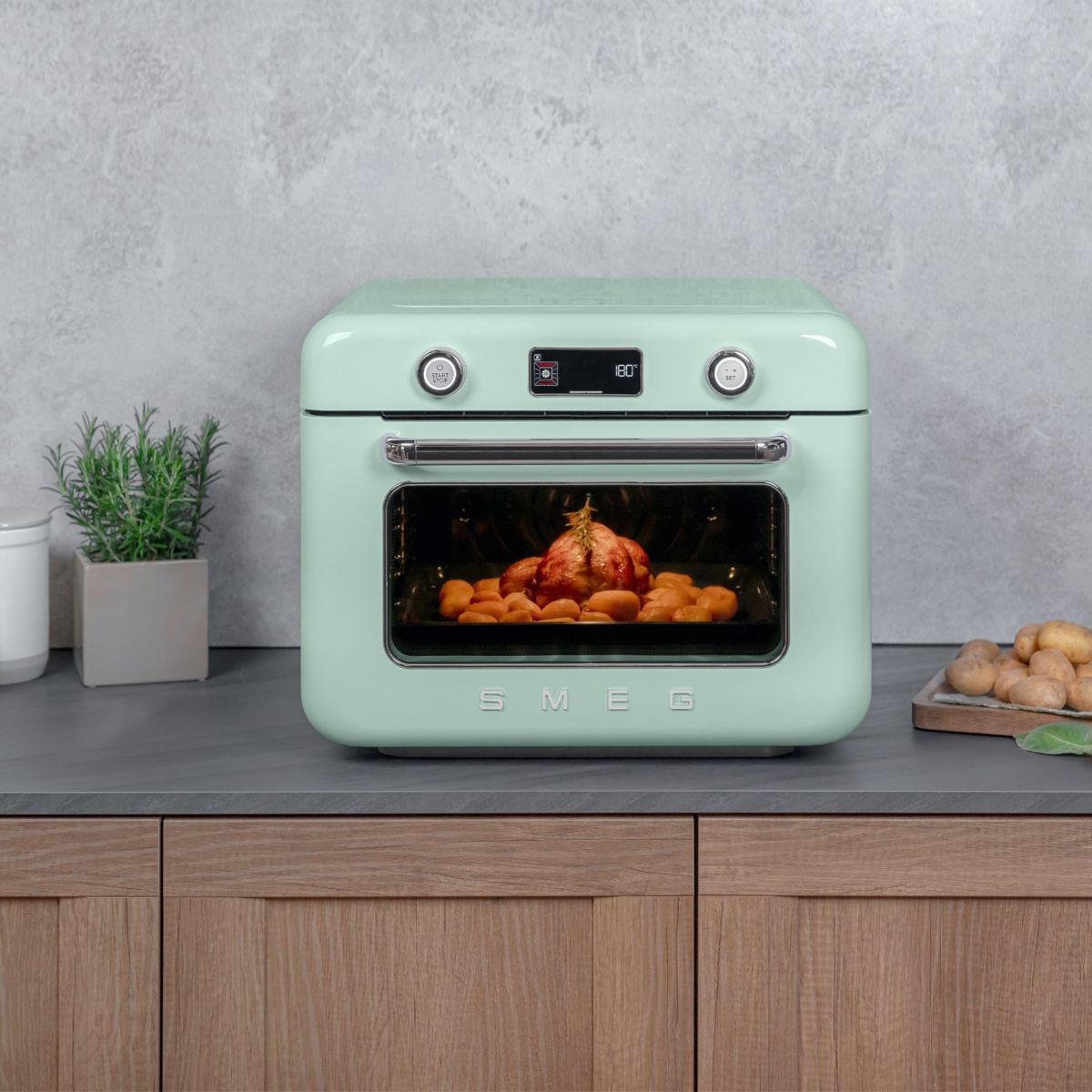 Mini four COF01PGEU couleur unique, SMEG