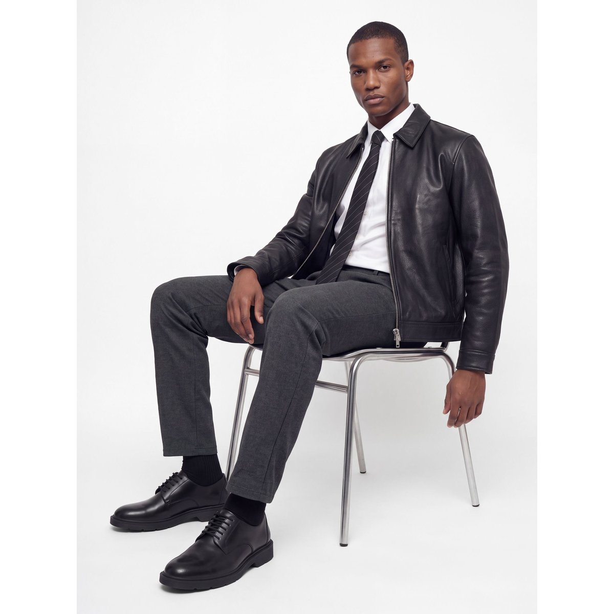 Pantalon Chino black 1, JACK & JONES