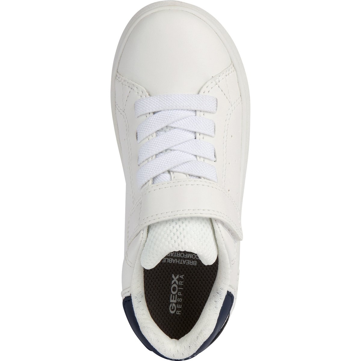 Baskets respirantes Eclyper blanc/bleu marine, GEOX