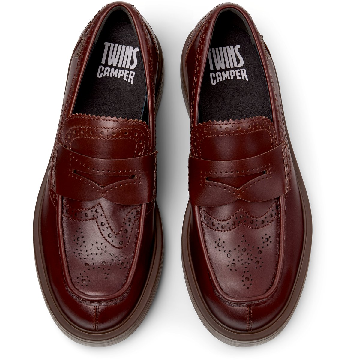 Mocassins Cuir DEAN TWINS marron moyen, CAMPER
