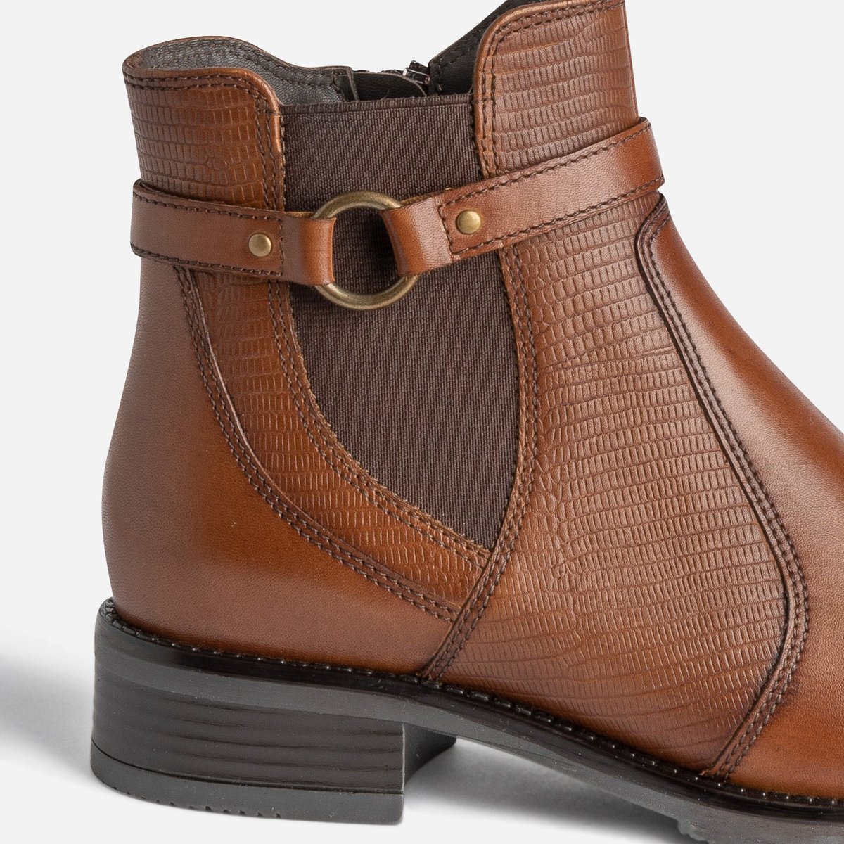 Boots en cuir AOULE cognac, ERAM