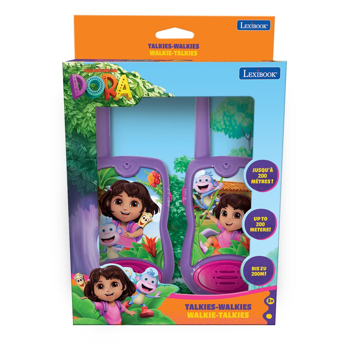 Talkies-walkies Dora 3D rose, LEXIBOOK