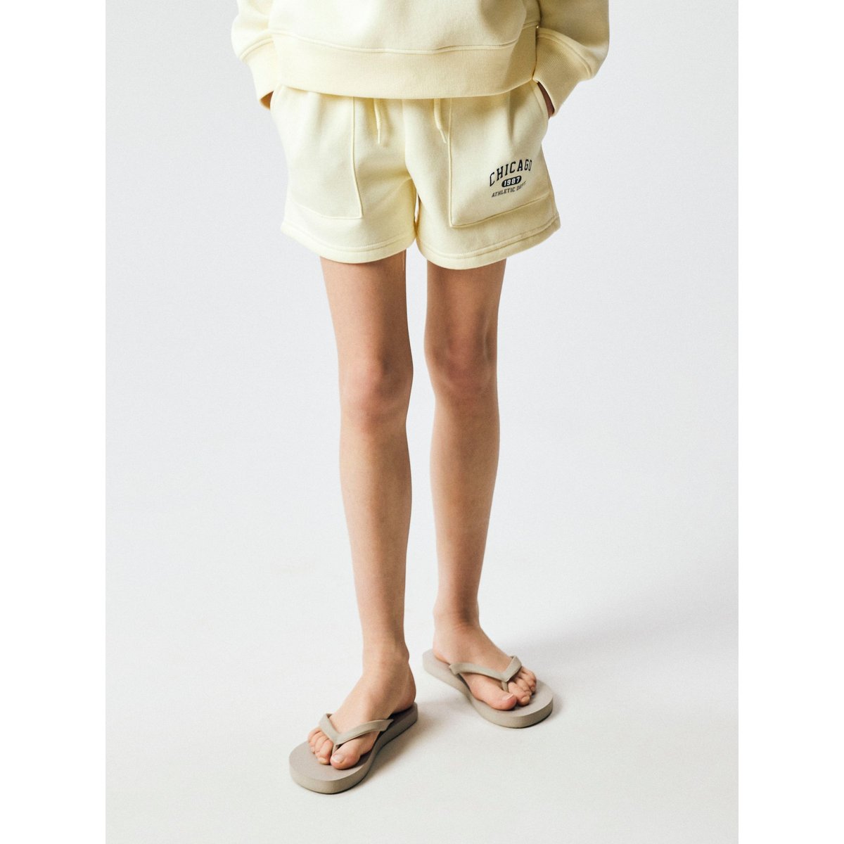 Shorts En Molleton jaune - pear sorbet1, NAME IT