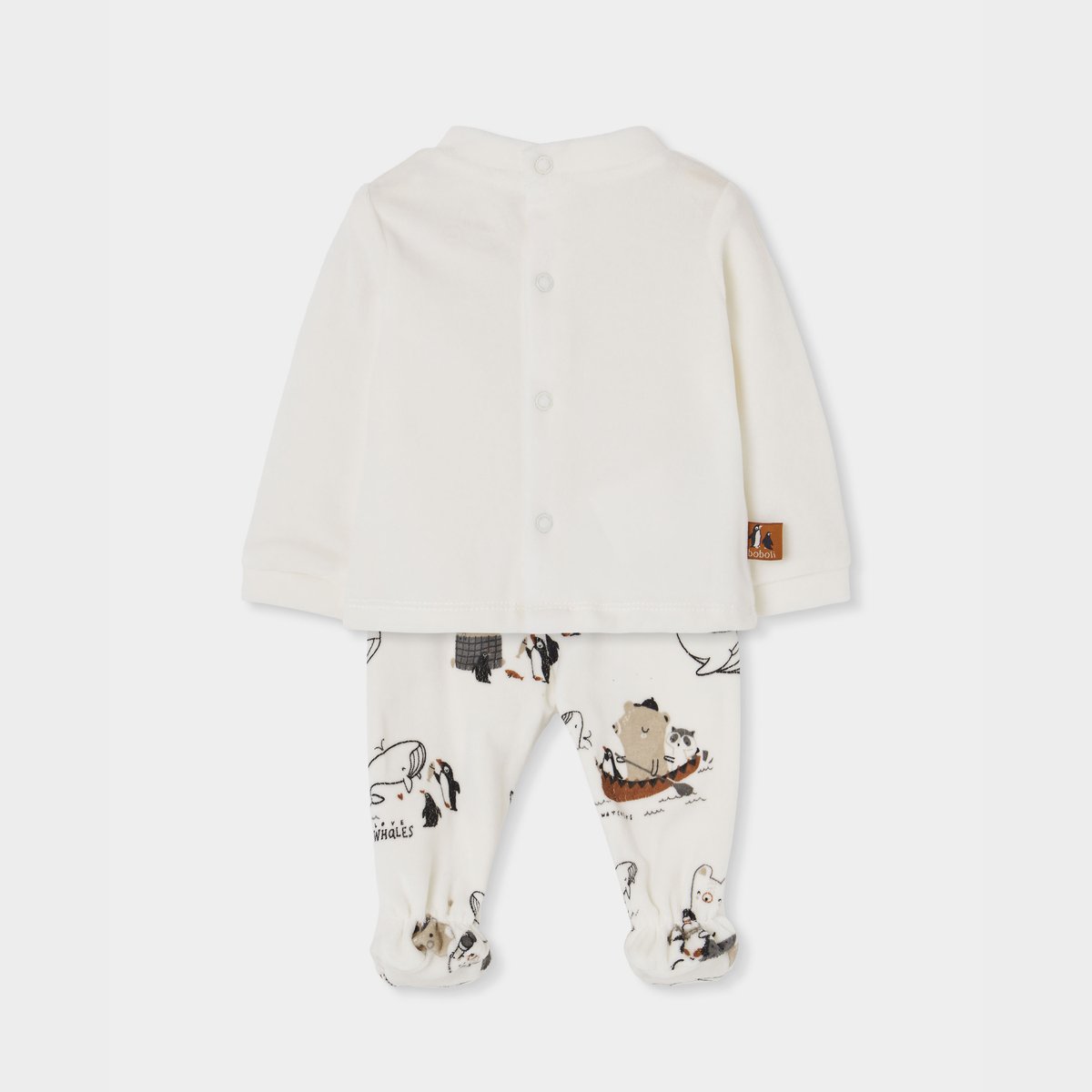 Ensemble bébé maille imprimé animaux multicolore, BOBOLI