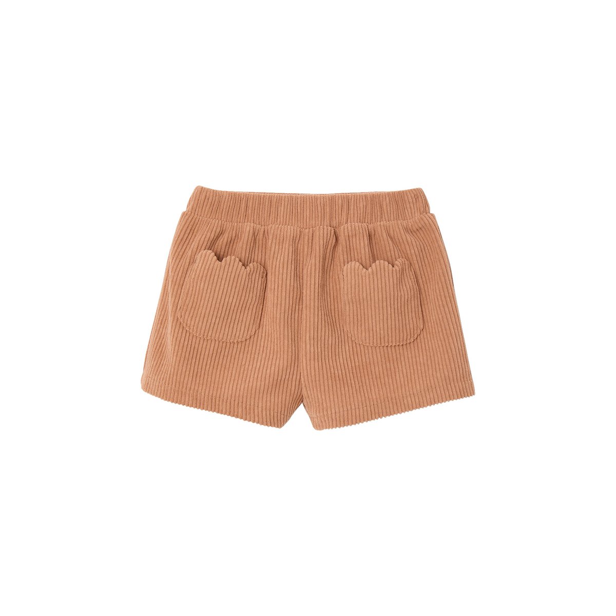 Ensemble bébé 4 pièces T-shirt + gilet + short + bandeau caramel, VERTBAUDET
