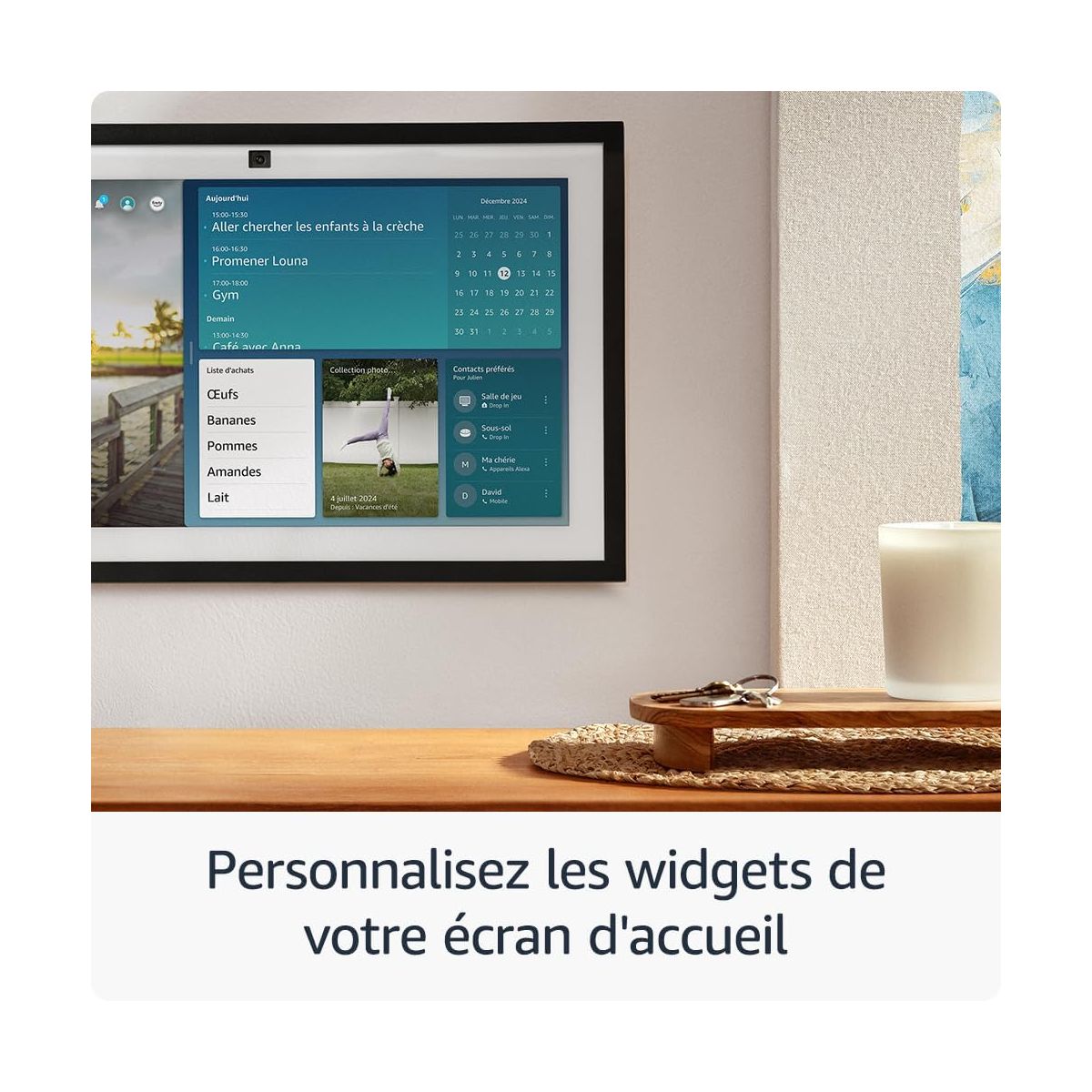 Assistant vocal Echo Show 15 (modèle 2024) noir, AMAZON