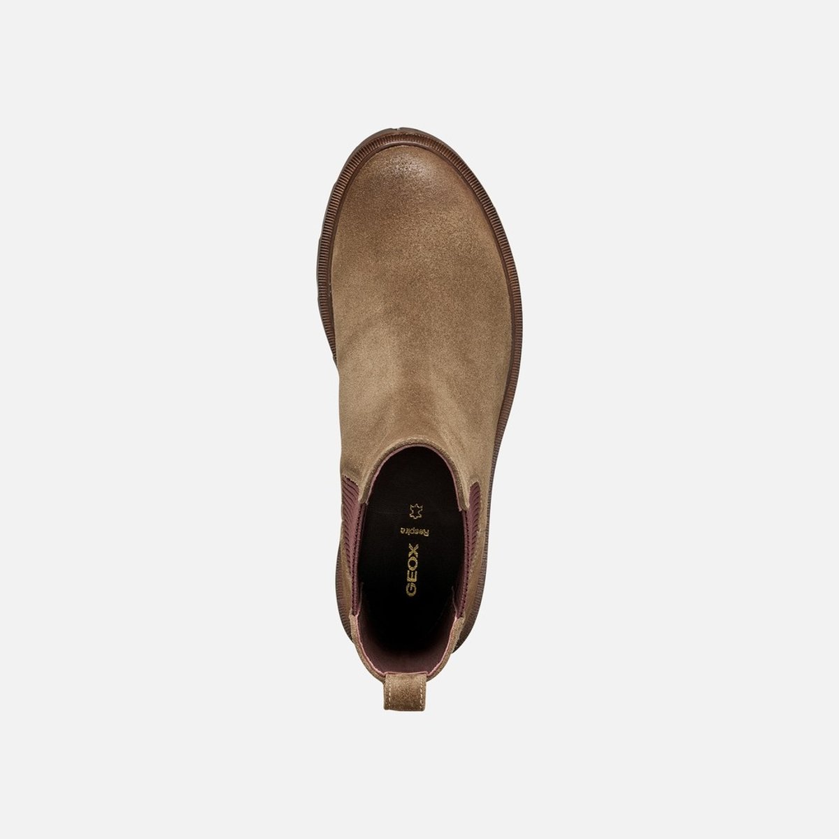 Bottines chelsea en cuir suède, NORIZE taupe foncé, GEOX