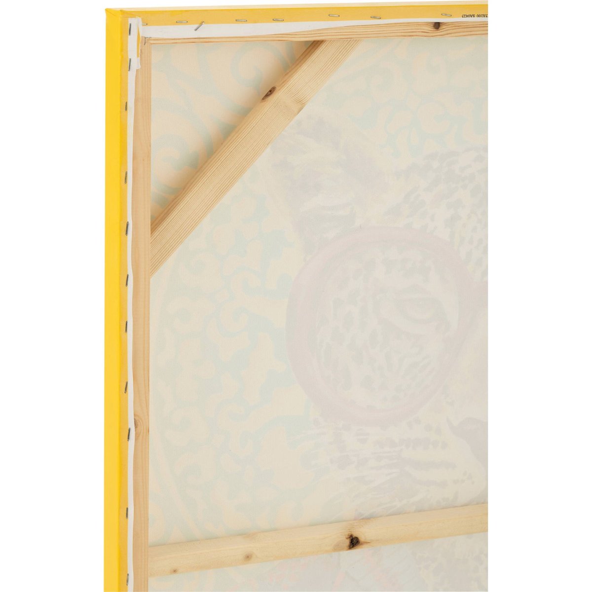 Tableau pop art tigre sur toile rectangulaire pop art multicolore vif et jaune, RECOLLECTION