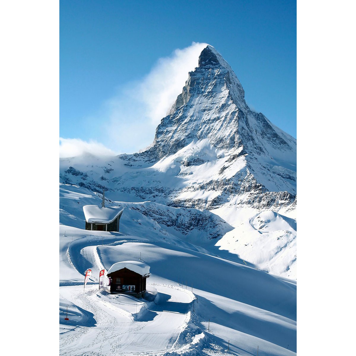 Tableau murale montagne matterhorn tableau alu dibond, HEXOA