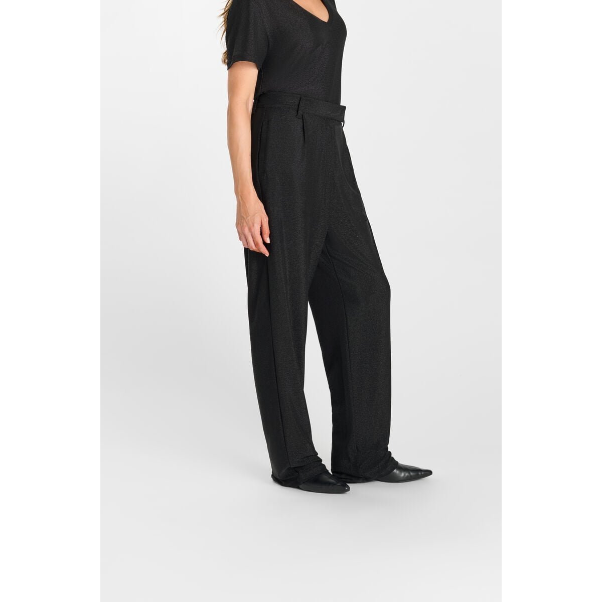 Pantalon droite TAMIRA black, LE TEMPS DES CERISES