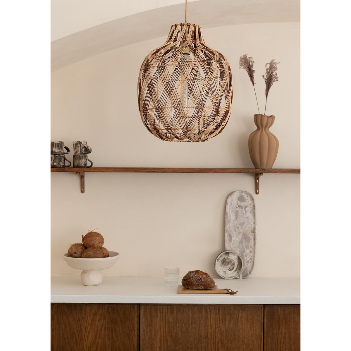 Lampe Suspendue Bambou MENDOZA naturel, GOOD & MOJO